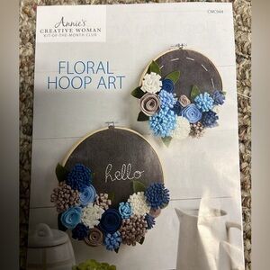 Annie’s Creative Woman Floral Hoop Arts & Crafts Kit
